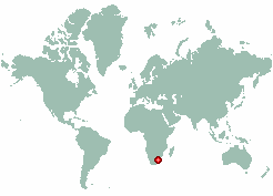 Tlokoeng Airport in world map